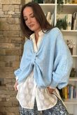 Big Softie Batwing Or Butterfly Knit Baby Blue